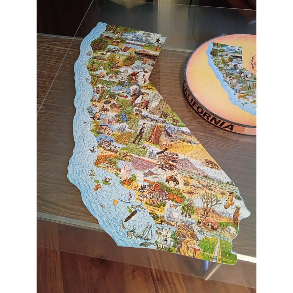 Springbok Map Of California Jigsaw Puzzle, Vintage 1969